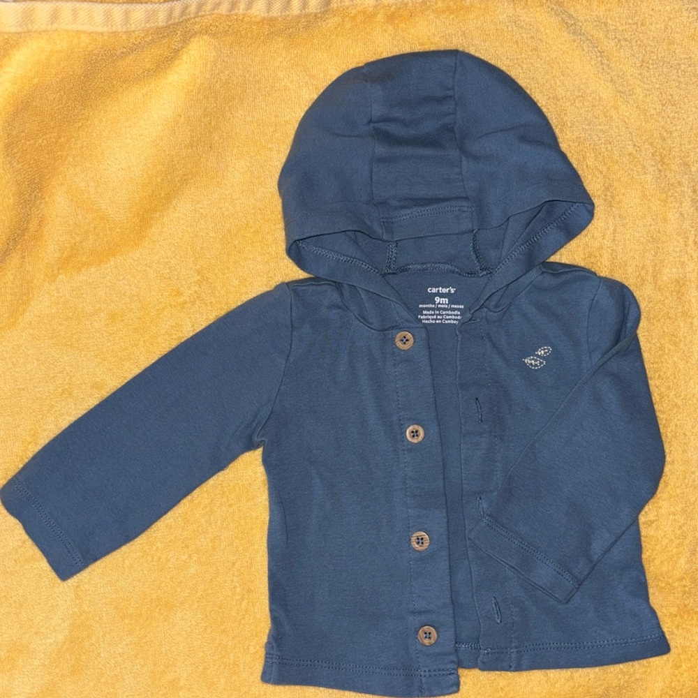 Baby Button Down Hoodie